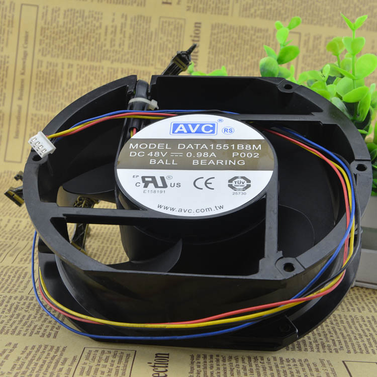 Original AVC DATA1551B8M Cooling Fan 48V 0.98A 47.04W 4wires DATA1551B8M Fans